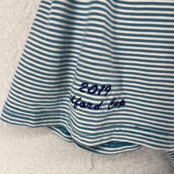 BEDFORD GOLF TENNIS CLUB Shirt Mens 2XL HOLDERNESS BOURNE Golf Polo Striped Gray - Picture 7 of 14